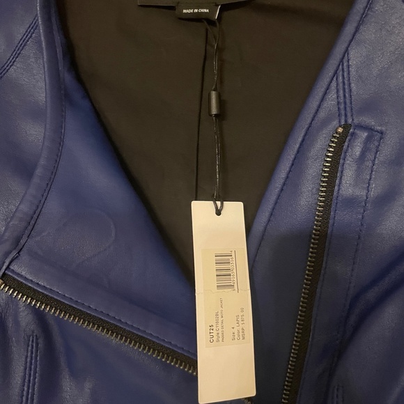 Cut25 Blue Leather Jacket - Picture 5 of 5